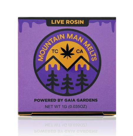 MOUNTAIN MAN MELTS POWER PEACH 1G LIVE ROSIN