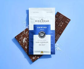 Unwind Sea Salt Dark Chocolate Bar
