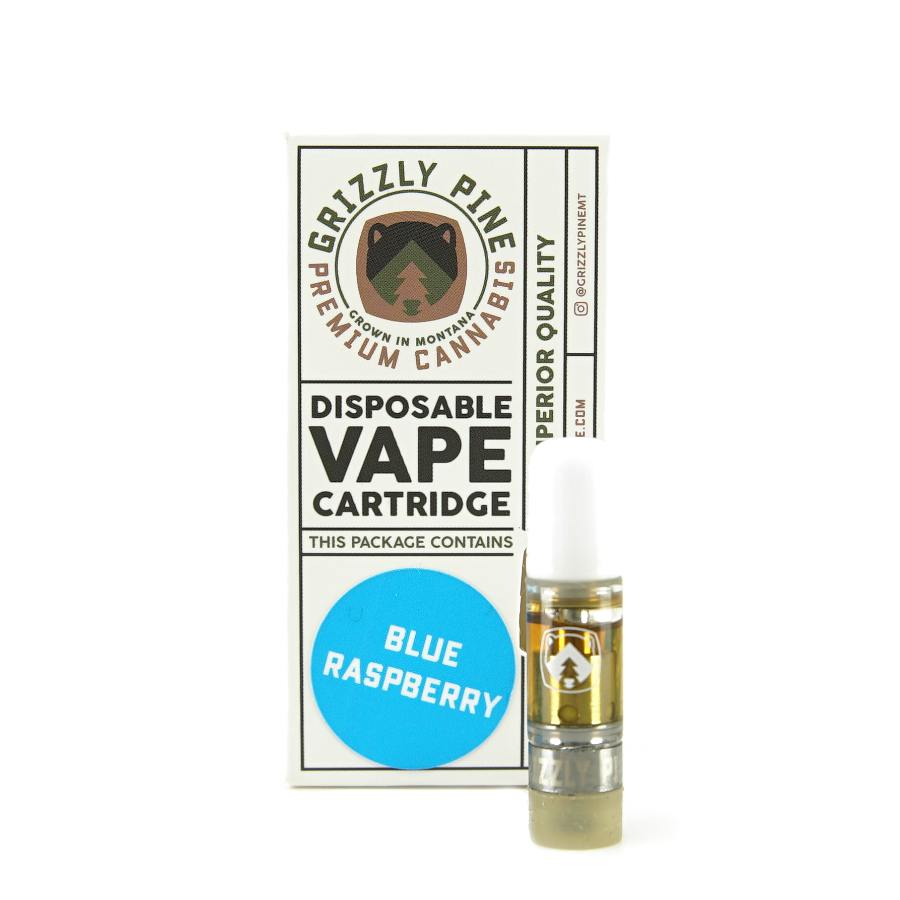 Blue Raspberry Distillate Cart - 0.5g at Grizzly Pine