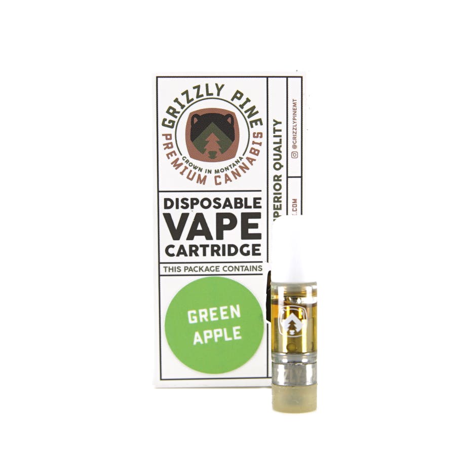 Green Apple Distillate Cart - 0.5g at Grizzly Pine