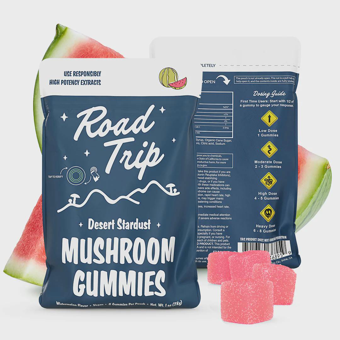 Road Trip Watermelon Mushroom Gummies