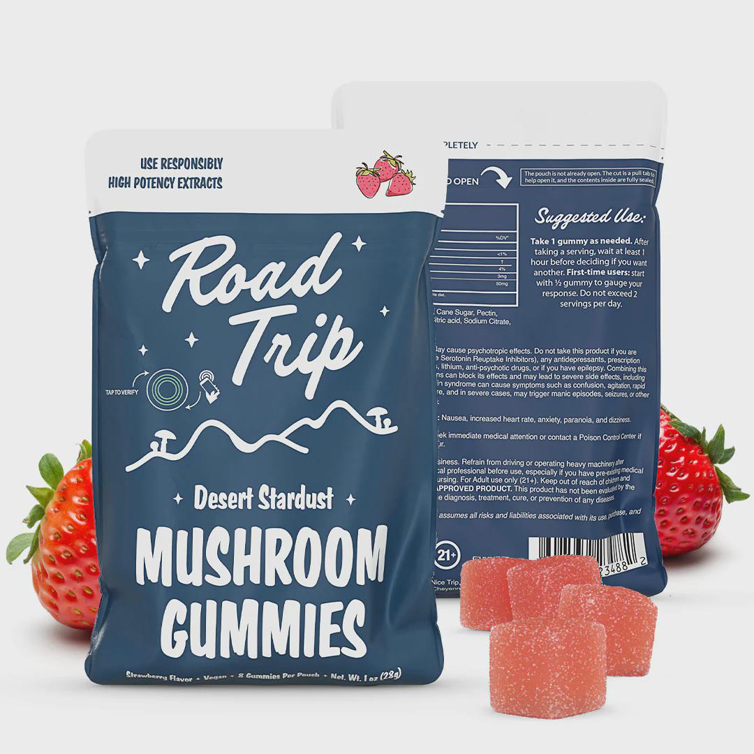 Road Trip Strawberry Mushroom Gummies