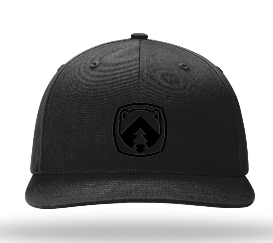 Black on Black Logo Snapback Hat