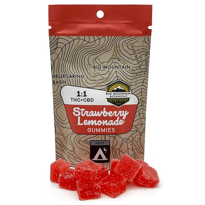 Strawberry Lemonade Gummies: THC+CBD - Indica