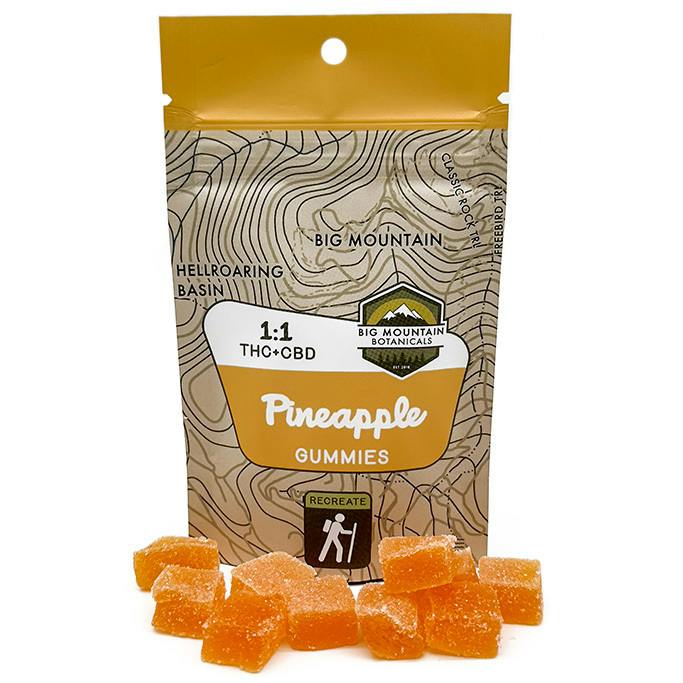 Pineapple Gummies: THC+CBD - Sativa