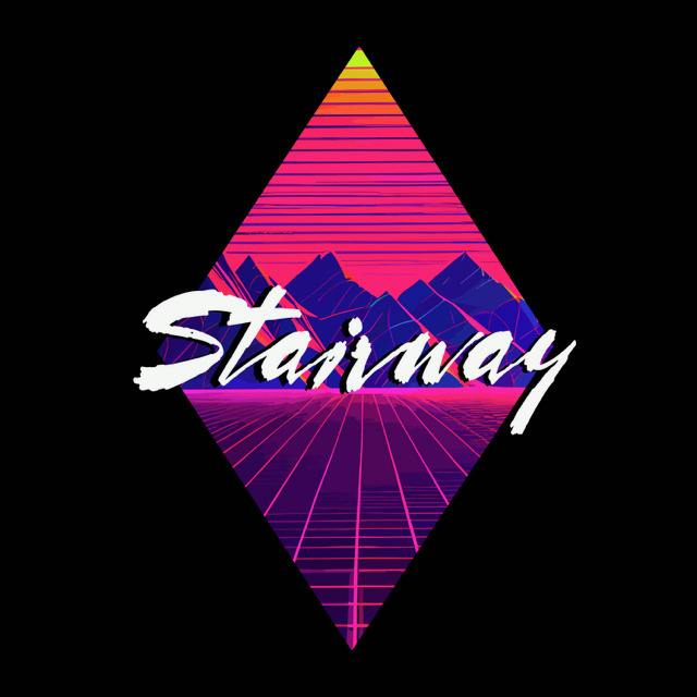 1980's Vaporwave Diamond Tee (M)