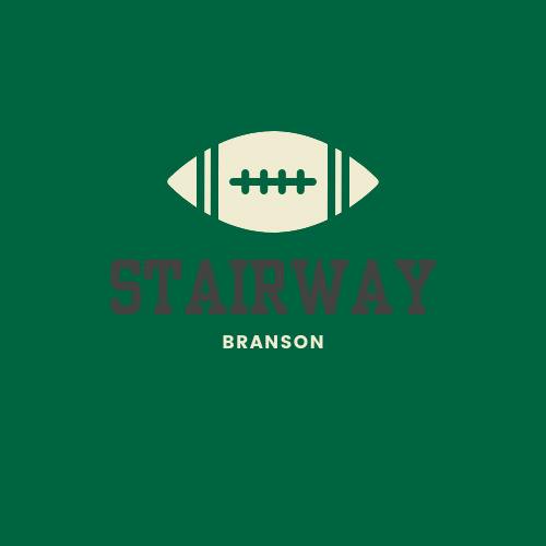 Stairway Football Tee-GREEN