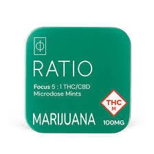 RATIO Focus 5:1 THC:CBD Mints