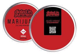 Dialed In Rocket Berry Relax 5:1 Gluten Free Rosin Gummies 10pk