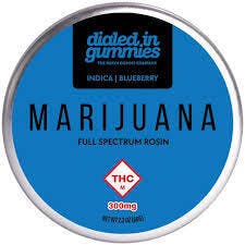 Dialed In Blueberry Indica Rosin Gummies 10pk