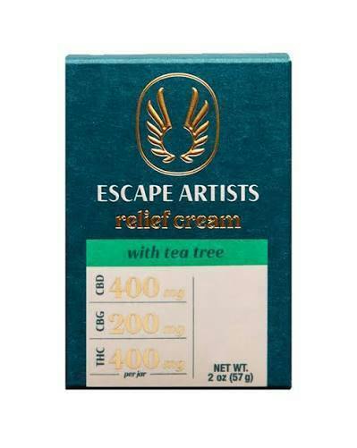 Escape Artists Tea Tree Relief Cream 2:1:2 CBD:CBG:THC