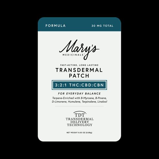 Mary's Medicinals 10k Transdermal Patches | 150mg | 3:2:1 THC:CBD:CBN