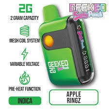 Kushy Punch Apple Ringz GEEKED Disposable