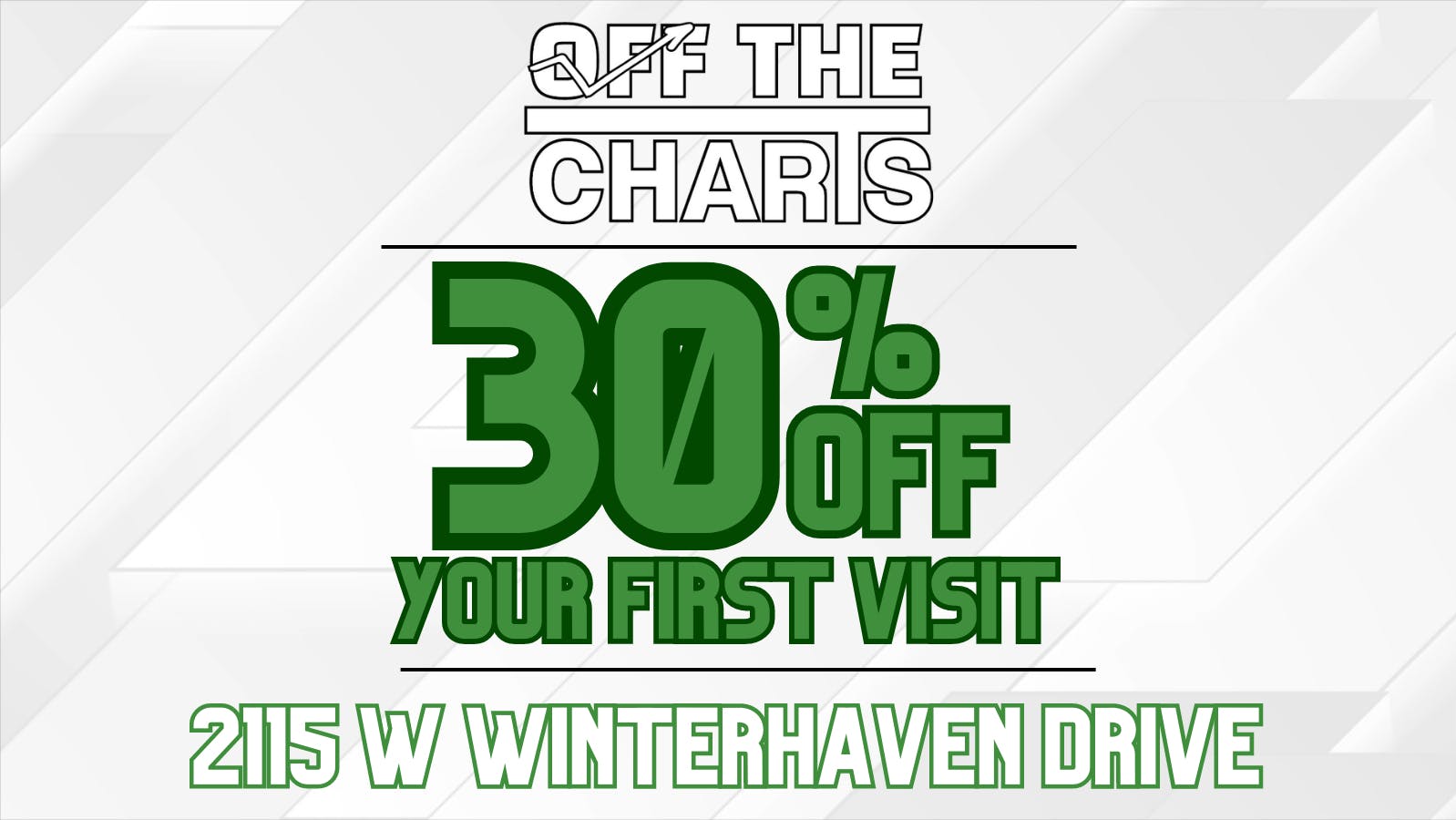 30 Off Your First Visit! at Off The Charts Winterhaven Weedmaps