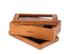 RYOT Glass Top Screen Box - Walnut 4x7