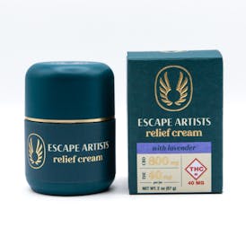 Escape Artists - 40mg 2oz Relief Cream - Lavender (20:1 CBD/THC)