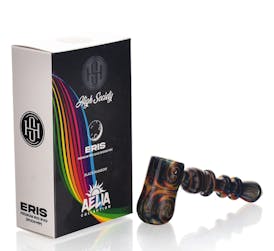 High Society - Eris Hammer Bubbler - Black Rainbow