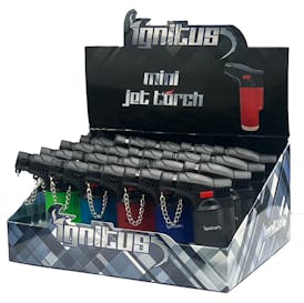 Ignitus - Butane Lighter - Mini Jet Torch (Assorted)