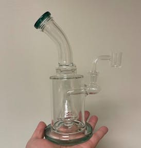 72 - 14mm Glass Dab Rig Water Pipe w/ Pyramid Perc - $36