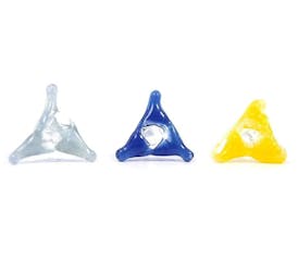 White Rhino - Triangle Glass Screen Pipe Filter (Assorted)