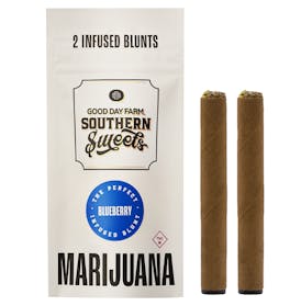 GDF x Southern Sweets - 1g Infused Blunt (2pk) - Gush Mints #8 (Blueberry Infused)