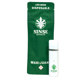Sinse - 0.5g Live Resin Disposable Bar - Blueberry Muffin