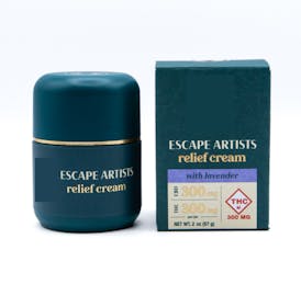 Escape Artists - 300mg 2oz Relief Cream - Lavender (1:1 THC/CBD)