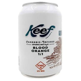 Keef - 25mg 1:1 Sparkling H2O - Blood Orange (THC/CBD)