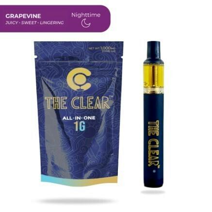The Clear - 1g Disposable - Grapevine (Indica)