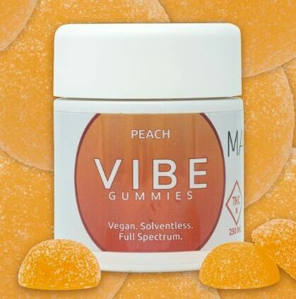 VIBE Cannabis - 250mg Rosin Gummies - Peach