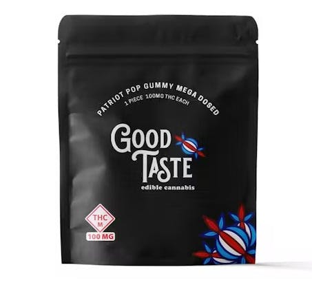 Good Taste - 100mg Gummy (1pk) - Patriot Pop at Missouri Wild Alchemy