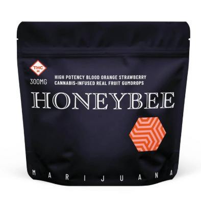 Honeybee - 300mg Gumdrops - Blood Orange Strawberry (15mg - 20pk)