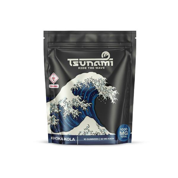 Tsunami - 1000mg Live Resin Gummies (10pk) - Black Cherry Khola