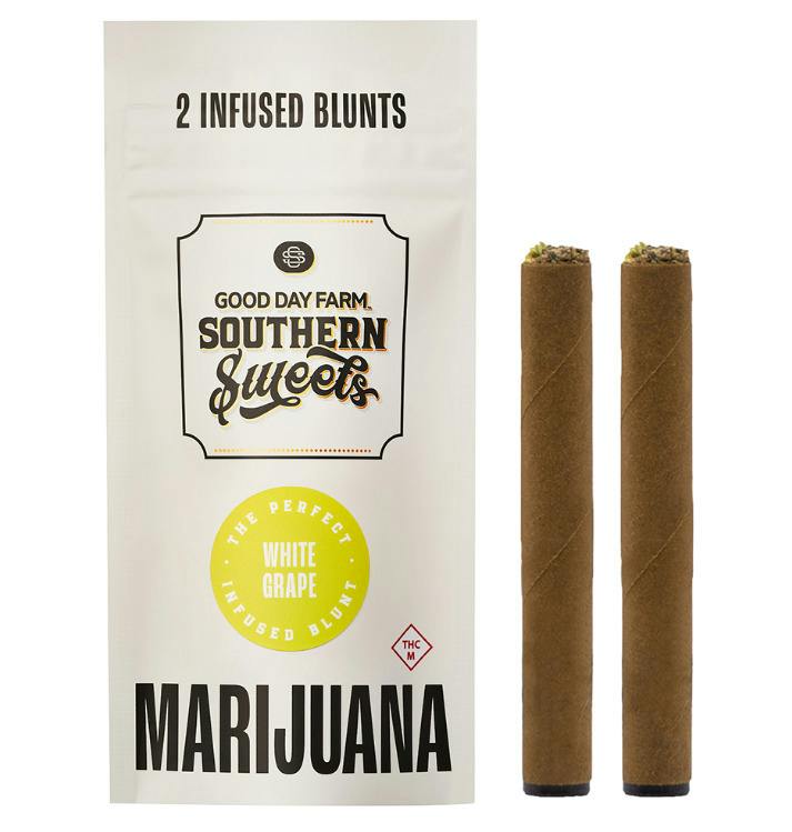 GDF x Southern Sweets - 1g Infused Blunt (2pk) - Hooch (White Grape Infused)
