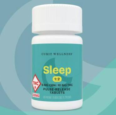 Curio Wellness - Sleep Tablets - 300mg (30pk - 2:1 THC/CBN)