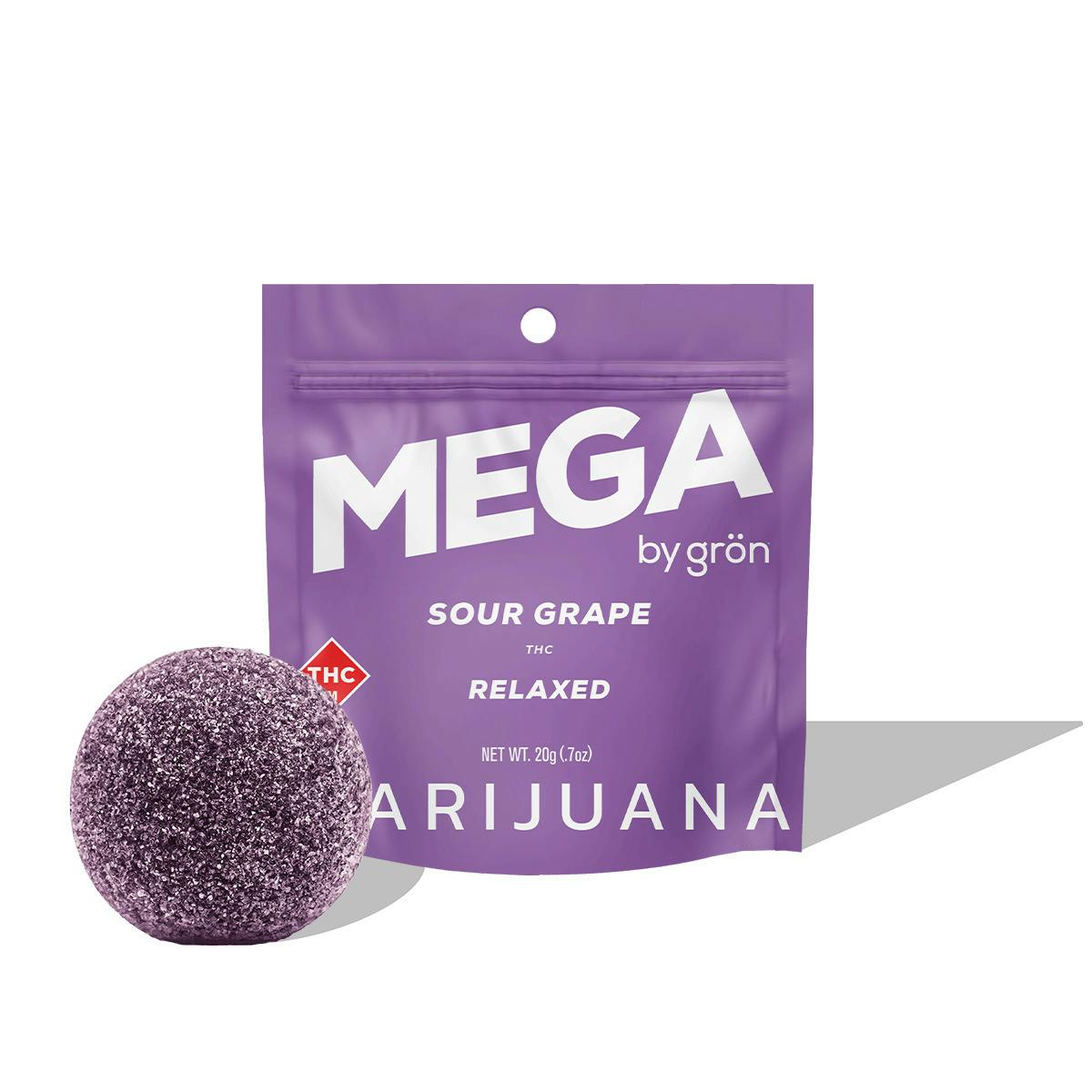 Gron - 100mg MEGA Pearl (1pk) - INDICA Sour Grape at Missouri Wild Alchemy