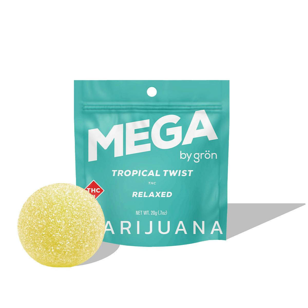 Gron - 100mg MEGA Pearl (1pk) - INDICA Tropical Twist at Missouri Wild Alchemy