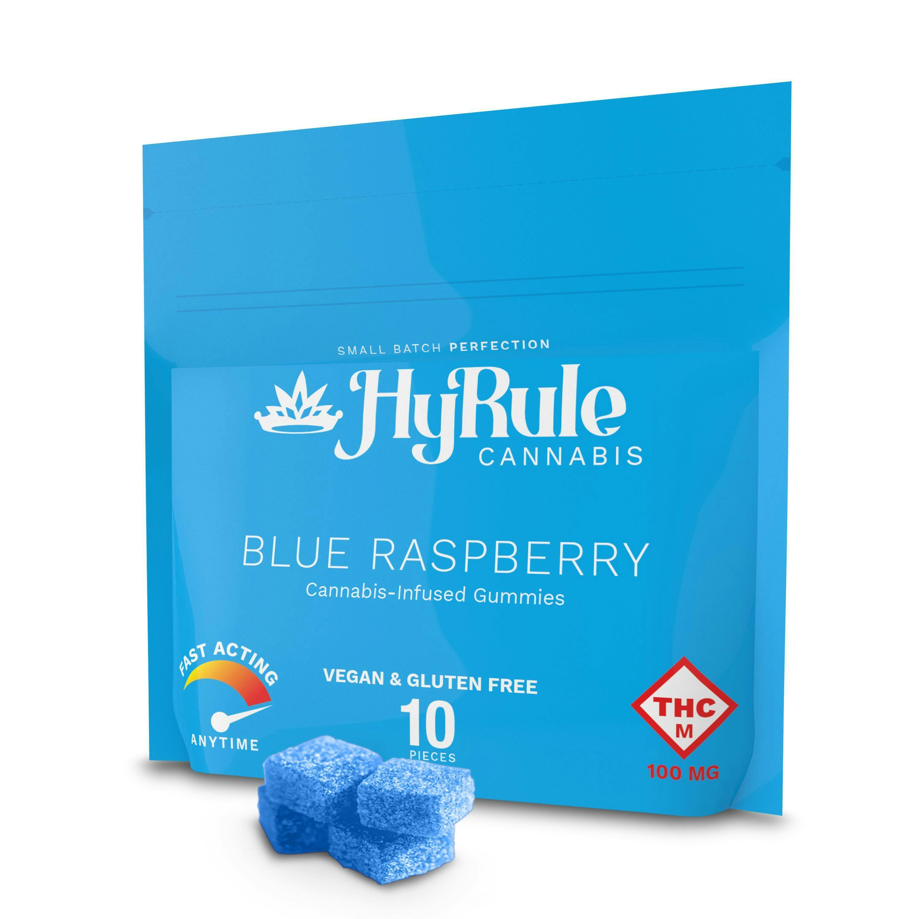 HyRule - 100mg Dividable Gummies (10pk) - Blue Raspberry at Missouri Wild Alchemy