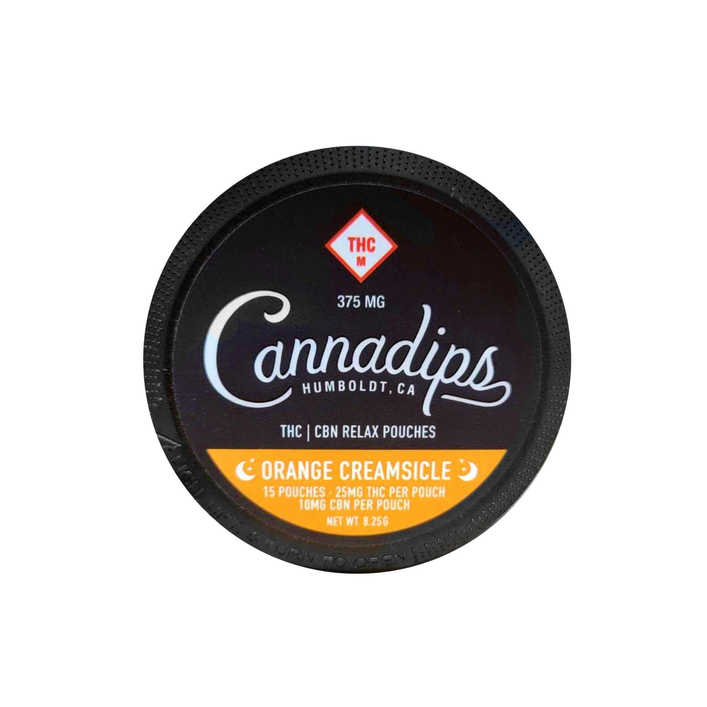 Cannadips - 375mg Cannabis Pouches (15pk) - Orange Creamsicle Relax (+CBN)