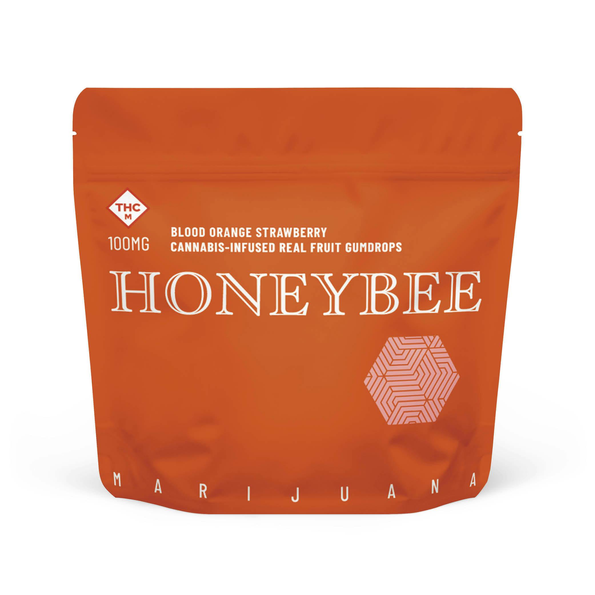 Honeybee - 100mg Gumdrops - Blood Orange Strawberry (5mg - 20pk)