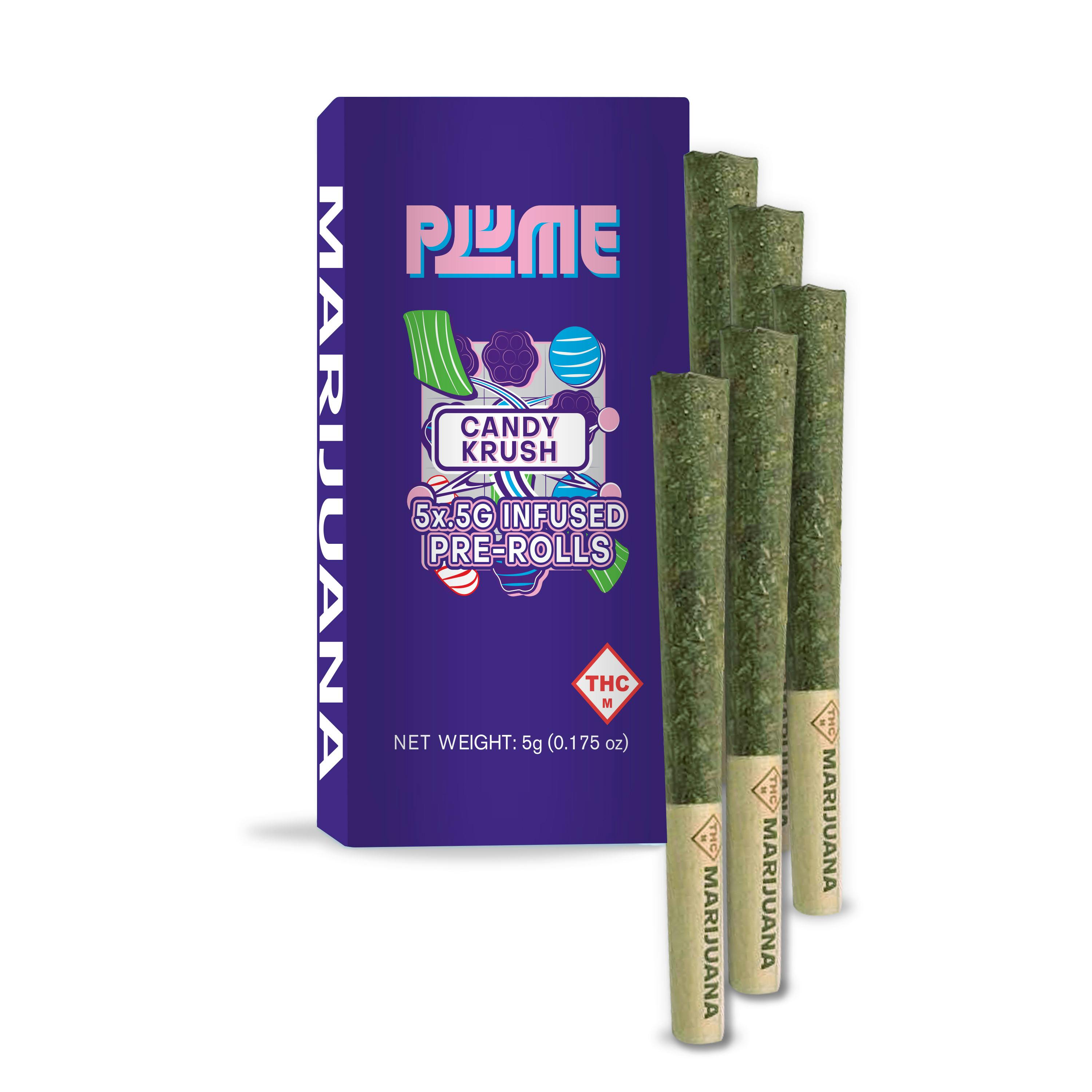 Plume - 0.5g Infused Pre-Roll (5pk) - Candy Krush