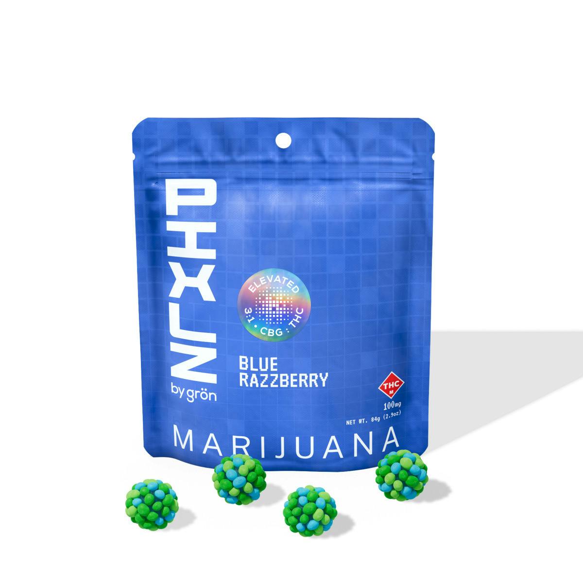 PIXLZ by Gron - 100mg Crunchy Pearls (10pk) - SATIVA 3:1 Blue Razzberry (CBG/THC)