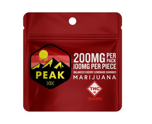 Dixie Peak - 200mg Gummies (2pk) - Cherry Lemonade (Hybrid)