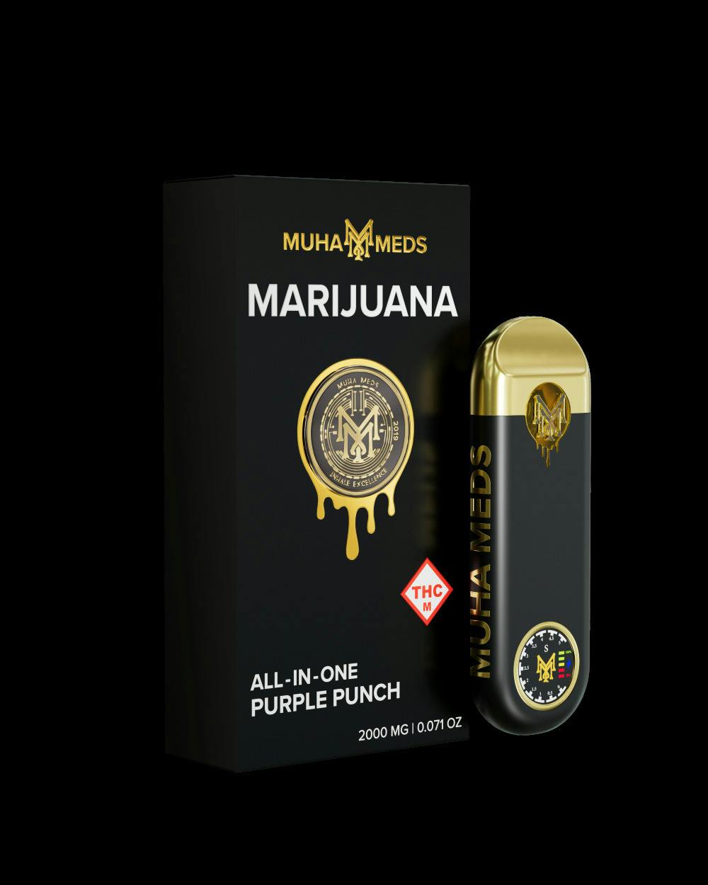Muha Meds - 2g AIO Disposable Vape - Purple Punch