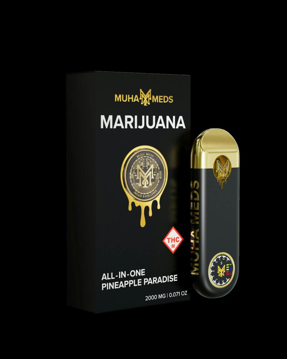 Muha Meds - 2g AIO Disposable Vape - Pineapple Paradise