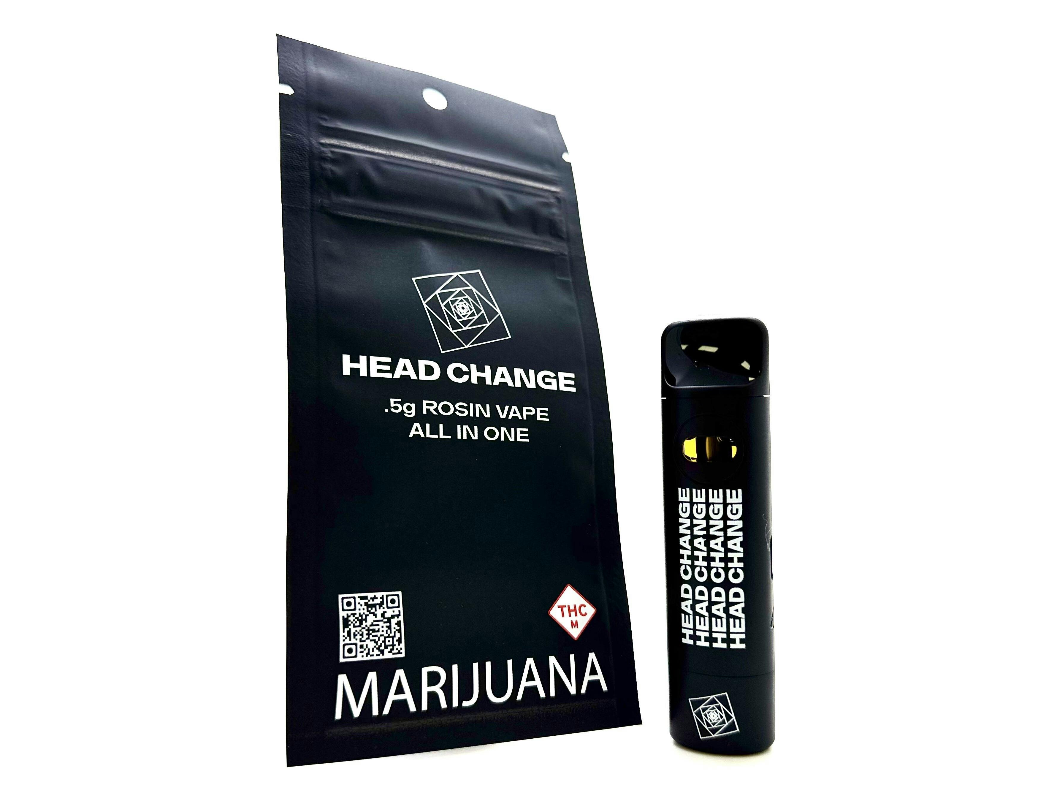 Head Change - 0.5g AIO Live Rosin Disposable - Banana Berry Blitz
