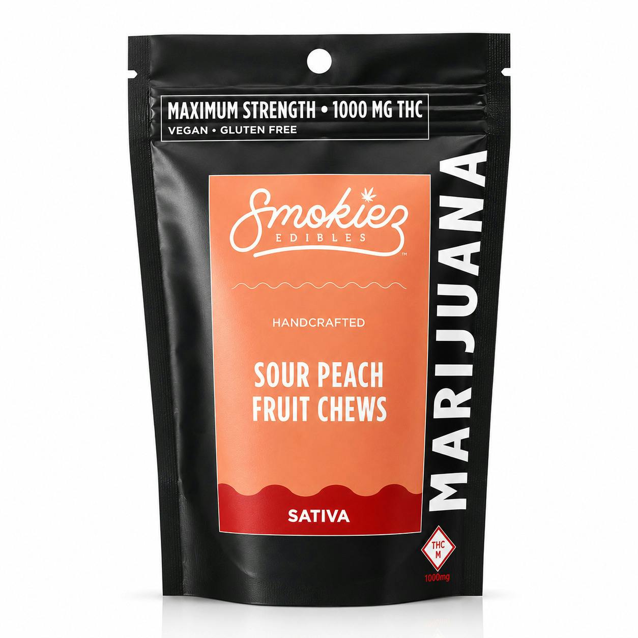 Smokiez - 1000mg (20pk) - SATIVA Sour Peach