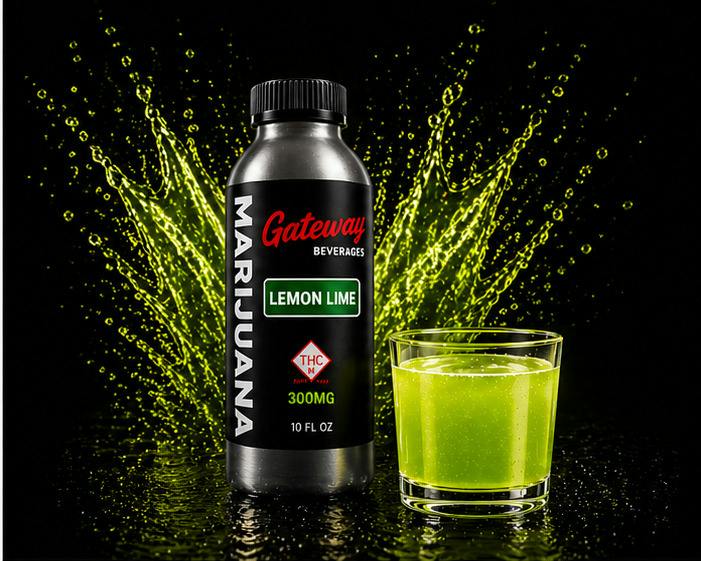 Gateway Beverages By Kindbio - 300mg Drink/Mixer - Lemon Lime