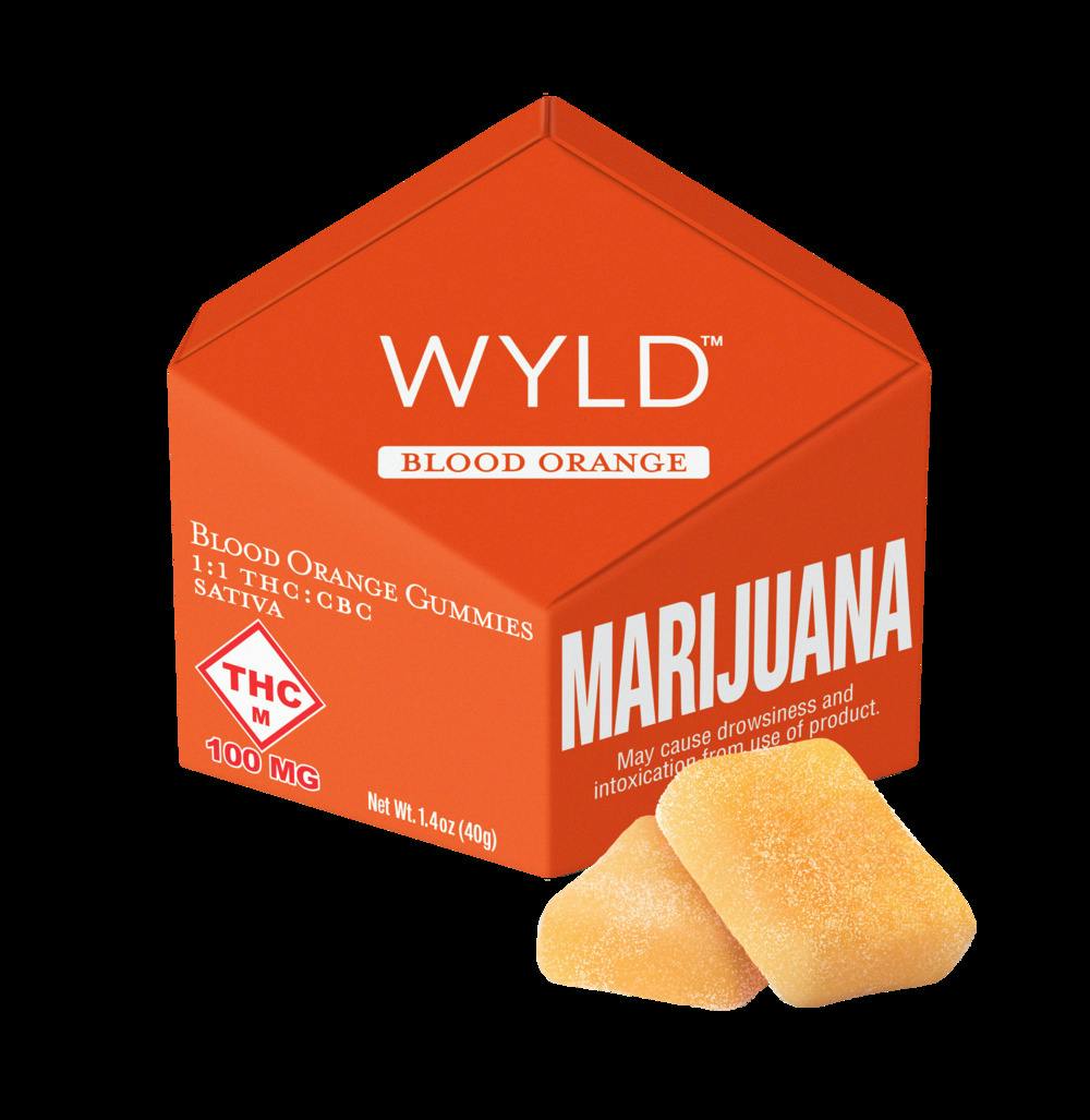 Wyld - 100mg SATIVA 1:1 (THC/CBC) Gummies (10pk) - Blood Orange