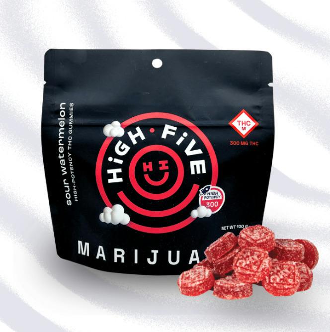 High Five - 366mg Gummies - Sour Watermelon (20pk)